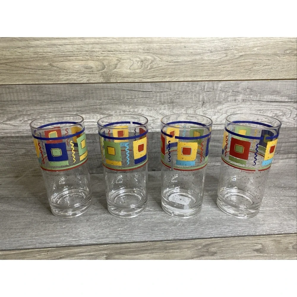 Set of 4 Pfaltzgraff‎ SEDONA PLASTIC Tumblers 16 oz  6 1/4